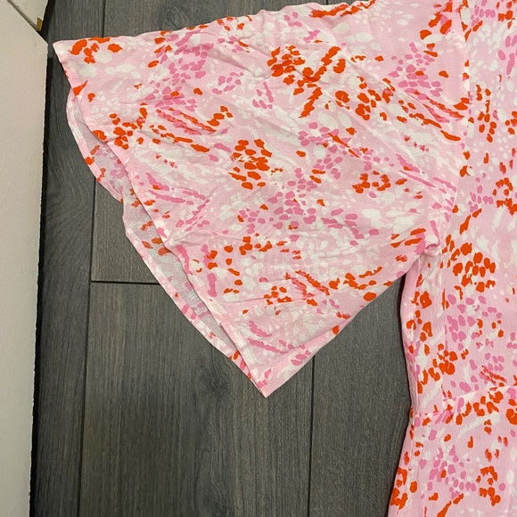 Nobody's Child Eva Pink Leopard Print Midi Dress Size 6 NWT - Picture 3 of 10